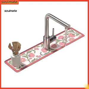 Linh hồn| Thảm thấm nước Thảm rửa chén khô nhanh Thảm rửa chén siêu thấm Bồn rửa chén Thảm thoát nước Vòi có thể gập lại chống nước Bàn chống nước Phòng tắm Mặt bàn bảo vệ cho Southeas