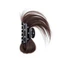 FUHUIOT Fluffy Messy Bun, Kẹp móng vuốt chịu nhiệt thanh lịch Bộ tóc tổng hợp, Phần mở rộng tóc kiểu cổ điển Lớp lông tơ thẳng Chignon dành cho nữ