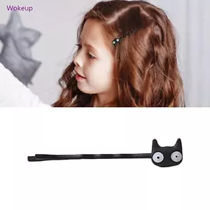 Woke Phim Hoạt Hình Mèo Đen - Kẹp Tóc Pin Tạo Kiểu Cho Ngày Thường