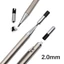 Bút chì soạn thảo GETVOW, Bút chì cơ 2B tích hợp, Bền 0,3 / 0,5 / 0,7 / 0,9 / 2.0mm Full Kim loại Vẽ bút chì nghệ thuật Phác thảo vẽ