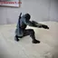 ZK Kneeling Knight Pen Holder: Ninja-Style Armor Desktop Stand Decor VN