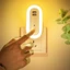 Đèn ngủ LED WANYEDI, Đèn ngủ có thể điều chỉnh độ sáng cắm vào, Tiết kiệm năng lượng treo tường di động với đèn đầu giường điều khiển từ xa