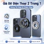 Giá Đỡ Điện Thoại 2 Trong 1 - Kết Hợp Vòng Từ Kép & Chân Gập, Tháo Rời Tiện Dụng, Tương Thích MagSafe