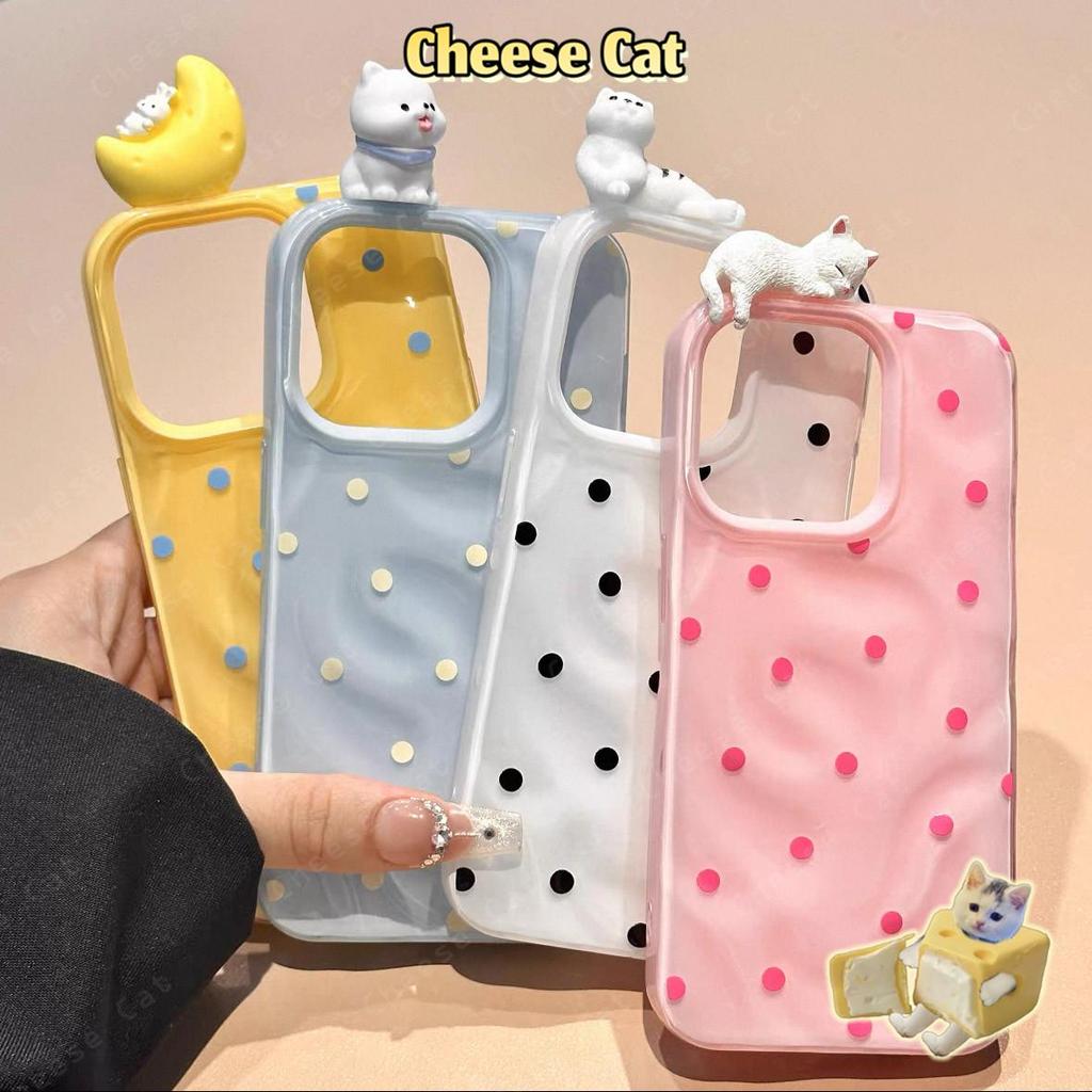 Mèo và cún con siêu dễ thương nằm trên ốp điện thoại cho iPhone 16 15 17 13 12 11 14 Pro Max Xs Max XR 7Plus