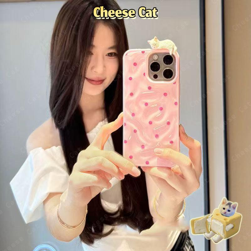 Mèo và cún con siêu dễ thương nằm trên ốp điện thoại cho iPhone 16 15 17 13 12 11 14 Pro Max Xs Max XR 7Plus