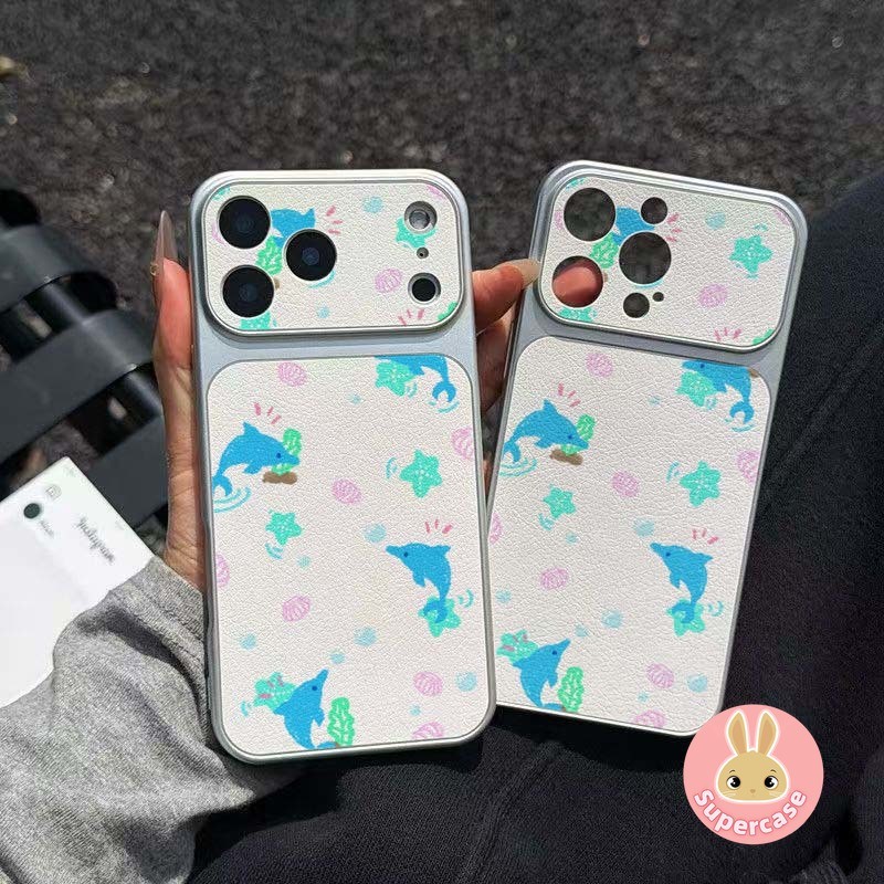 Ốp Điện Thoại Cá Heo Đại Dương Dễ Thương Cho Honor X9D X9C Smart X9B X9A X8D X8C X8B X8A X7D X7C X7B X7A X7 X6D X6S X6C X6B X6A X6 5G 4G Vỏ Da PU Mùa Hè Thoáng Mát Hoạt Hình Vỏ Mềm