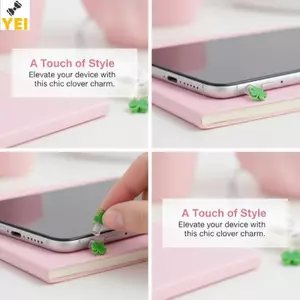 < YEI > Mèo Dễ Thương Chó Shamro Điện Thoại Di Động Cắm Bụi Mặt Dây Treo Charm Bụi Cắm Bảo Vệ Trang Trí Cho Và Android Mới
