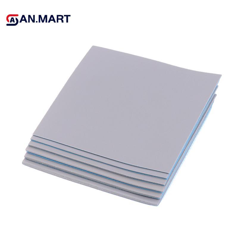 AN.MART 17W / MK GPU CPU Tản Nhiệt Làm Mát Tấm Silicon Dẫn Điện 100x100mm 0.5 / 1 / 1.5 / 2 / 2.5 / 3mm Thiness Tấm Nhiệt Cách Nhiệt VN