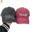 < YEI > Mũ Denim Cotton đã giặt với thiết kế đau khổ mềm mại có thể điều chỉnh cho nam và nữ Mới