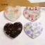 LUImo Hoạt Hình Acrylic Trái Tim Hạt 10 Chiếc Bộ Hoa Văn Màu Cho DIY Trang Sức Làm Tóc Scrunchie Phụ Kiện SBS
