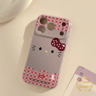 Cho iPhone 17 16 15 14 11 13 12 Pro Max Air XR X XS Max 7 8 16 Plus SE Màu Trơn Chấm Bi Kẻ Sọc Hoạt Hình Kitty Mèo Nơ Bong Bóng Trái Tim