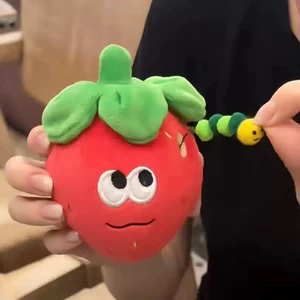 Hầu hết lời khen ngợi có thể giấu quà tặng Búp bê dâu Mô phỏng sáng tạo Con sâu bướm Búp bê trái cây Túi treo cặp đôi Lời thú nhận Mặt dây chuyền nhỏ bất ngờ & - * * Giá tăng đột biến