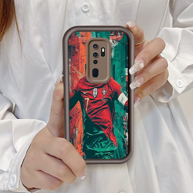 Ốp Cho OPPO A9 2020 A5 2020 A11 Ốp Điện Thoại Mềm Silicon Hoạt Hình TPU World Cup Messi Cristiano Ronaldo Angel Eye Ốp Lưng Chống Sốc