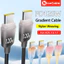 Cáp dữ liệu dệt Nylon loại C sang loại C di động PD120W Cáp dữ liệu từ xa sạc nhanh an toàn cho IOS 15-17