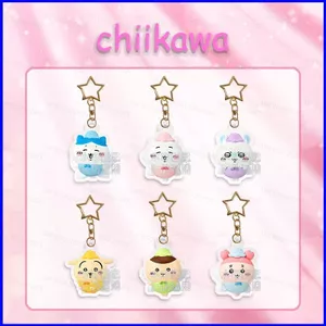 SQ3 Chiikawa Acrylic Móc Khóa Hoạt Hình Anime Usagi Hachiware Mặt Dây Chuyền Bền Cho Ba Lô Túi & Chìa Khóa QS3