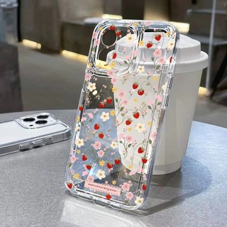 Ốp Lưng Cho Xiaomi Redmi 15C 14C 13C 12C 10C 13 A5 A3 12S Ốp Lưng TPU Trong Suốt Dâu Lily Hoa Xu Hướng Sáng Tạo Thương Hiệu Ốp Lưng Đơn Giản Silica gel Dễ Thương Siêu Mỏng Full