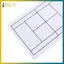 BVY 35x22CM Tennis Coaching Tactic Board Dry Erase Portable Clipboard Công cụ hiển thị có thể tái sử dụng cho các kế hoạch trò chơi huấn luyện viên và huấn luyện viên.