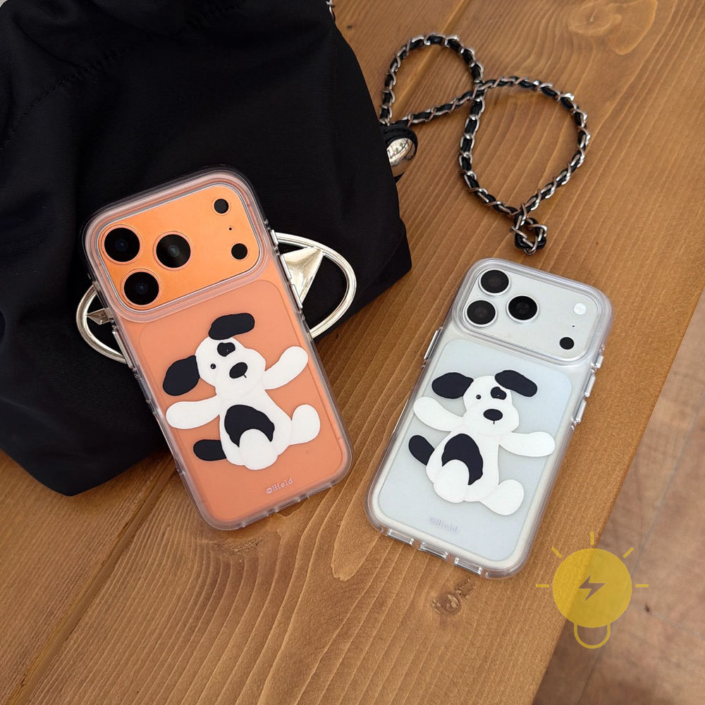 Phone Case For iPhone 17 Pro Max 16 15 14 13 TPU Transparent Dog Air Bag Air Bag Aesthetic Korean Cute
