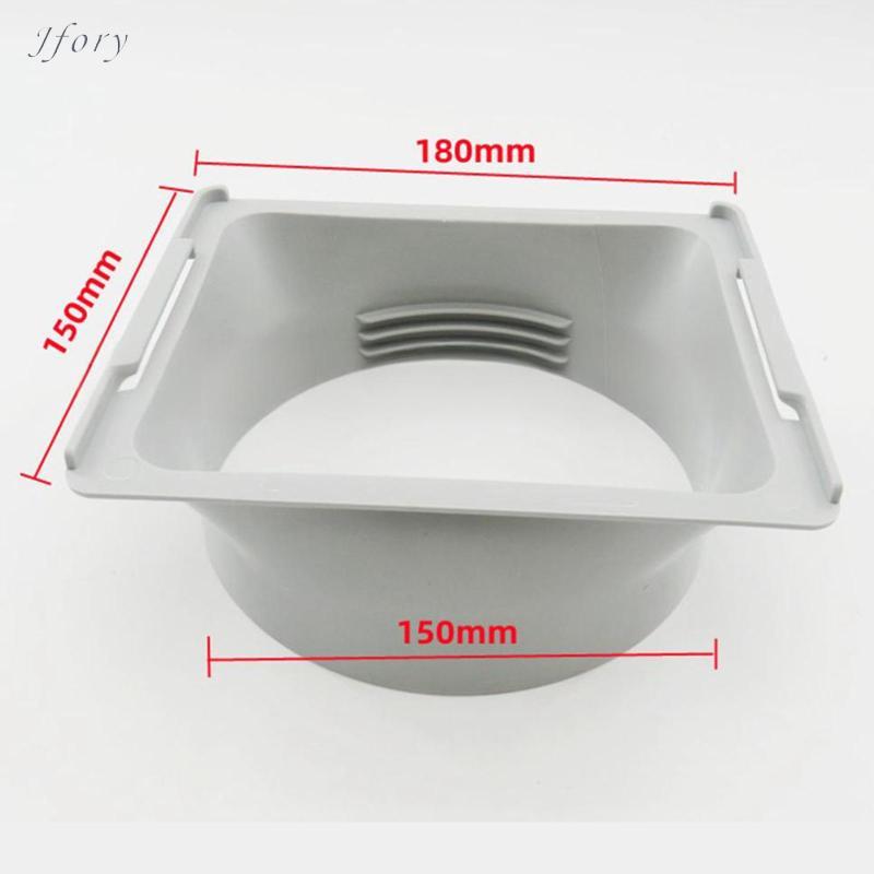 Đầu nối ống xả điều hòa không khí Giao diện ống vuông bằng nhựa Bộ mở rộng chống rò rỉ để làm mát di động