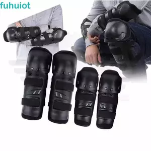FUHUIOT Xe Máy Bảo Vệ, Miếng Lót Khuỷu Tay Xe Máy Dày Chống Sốc, Thoải Mái Chống Rơi Motocross Đi Xe Đạp Có Thể Điều Chỉnh Miếng Lót Đầu Gối Xe Đạp Bụi Bẩn Xe Đạp