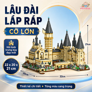 Dream Castle – Lâu đài lắp ráp 3D – Nhựa ABS an toàn – Mô hình chi tiết, màu sang trọng – Đồ chơi sáng tạo DIY