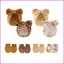 VIC Trẻ Sơ Sinh Cotton Bonnet Mũ Nơ Mũ Găng Tay Bộ Mềm Mại Thoáng Khí Co Giãn Chống Trầy Xước Bảo Vệ Cho 0-6 Tháng