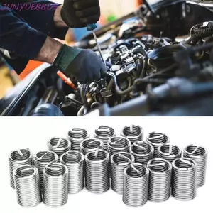 JUNYUE88US Dây ren chèn, Dây xoắn ốc bằng thép không gỉ, Kích thước M3-M12 Dây cuộn dây xoắn ốc Ứng dụng buộc chặt tay vít bền