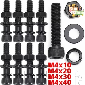 Phần cứng sửa chữa máy móc - Bộ vít ổ cắm lục giác M4 - Máy giặt bu lông bằng thép hợp kim - Đai ốc ren chống trượt - Thanh vít tự khai thác - Dây buộc chế biến gỗ / Giao hàng miễn phí