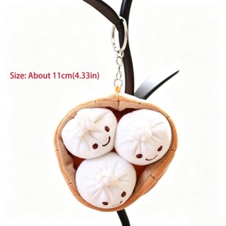 Móc khóa bánh bao HOBBYIN, Túi đựng thực phẩm mô phỏng sang trọng Charm, Thiết kế móc khóa dễ thương Trang trí túi đồ chơi thực phẩm sang trọng