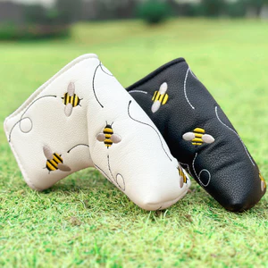 Little Bee Golf Putter Cover Thêu PUTT Câu Lạc Bộ Đầu PU Chống Thấm Nước Bán Chạy Nắp Đầu Bao