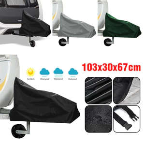 <cosyh>Camper Trailer Cover 210D Heavy-Duty Material Easy Installation Buckles