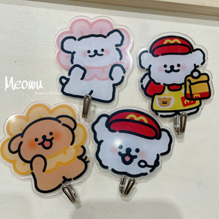MEOWU Móc Dán Tường Móc Treo Tường Maltese & Pupsnap