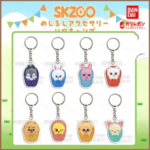 SQ11 Stray Kids x BANDAI Acrylic Móc Khóa Hoạt Hình SKZOO Felix Mặt Dây Chuyền Cho Ba Lô Túi & Chìa Khóa