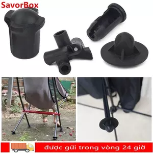 SAVORBOX 1 Bộ Vỏ Chân Ghế Mặt Trăng, Tấm Bảo Vệ Chân Chống Trơn Trượt Chống Mài Mòn, Phụ Kiện Ghế Cắm Trại Chống Chảy Nước Có Thể Tháo Rời Chân