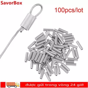 SAVORBOX 100 Cái / lốc Dây Câu Ống Thép Không Gỉ Đầu Nối Tay Uốn Chất Lượng Cao