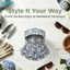 FUHUIOT Tea Picking Sun Hat, Mũ che mặt hoa thoáng khí, Mũ làm việc có thể gập lại Bảo hiểm toàn diện Mũ vành rộng nhẹ mùa hè