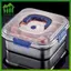 SWEET Công suất lớn Thép không gỉ giòn có tay cầm Nắp kín khí Hộp cơm trưa chống rò rỉ Hình chữ nhật Hộp giữ tươi Tủ lạnh n