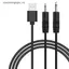 Dây sạc cáp sạc VFZ USB sang AUDIO DC 2.5mm cho máy mát xa cây đũa phép có thể sạc lại (24AWG) OTE