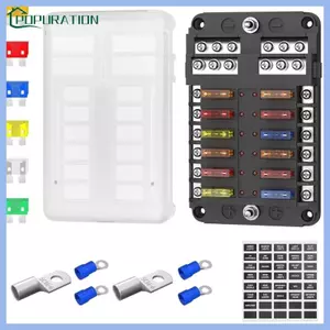 POP Cầu Chì 12 Chiều Hộp Đựng Khối Đèn LED Đèn Báo Chống Thấm Nước Thích Hợp Cho Ô Tô Xe Tải Xe Buýt Marine Motorhomes Veh