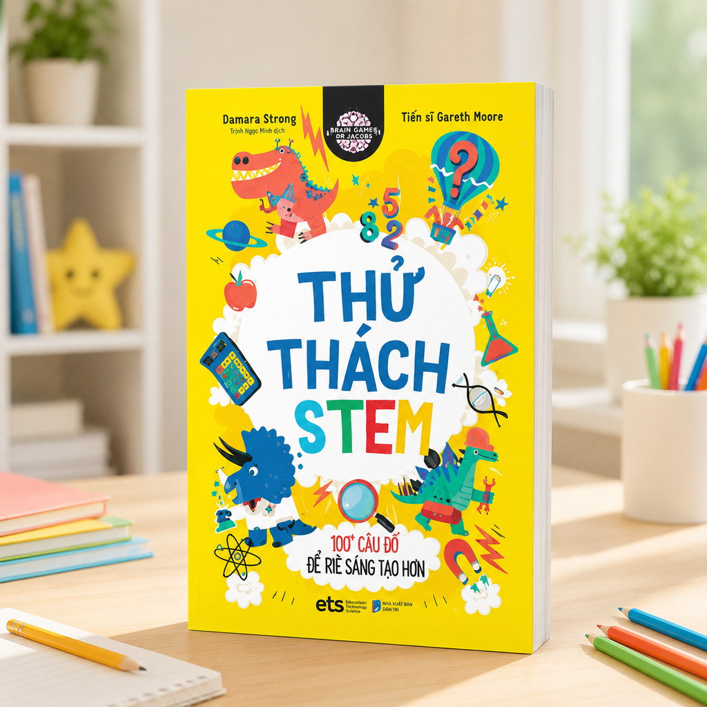 Sách -Combo: Brain Games:Thử Thách Stem+Nhẩm Nhanh+Thể Dục Trí Não+Luyện Trí Nhớ+Mê Cung Nhanh Trí+Thử Thách Logic (ETS)