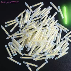 JUNYUE88US Fishing Glow Stick 50 chiếc Câu cá ban đêm hữu ích Phao dạ quang màu xanh lá cây huỳnh quang phong cách hình trụ Huỳnh quang Lightstick