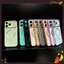 Ốp điện thoại từ hình chữ C sang trọng và giá cả phải chăng với 10 màu cho iPhone 17 / 16 / 15 / 14 / 13 / 12 / 11 (Plus / Pro / Max), chống vân tay, tùy chọn màu macaron sóng nước.