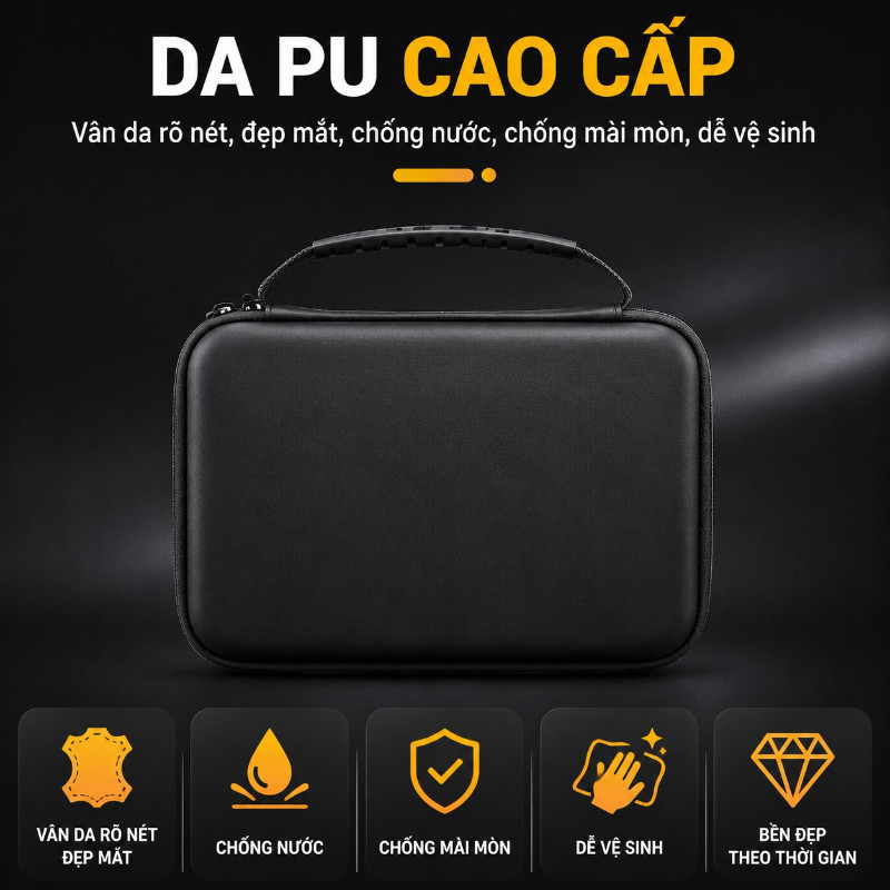 Hộp Bảo Quản Camera Thể Thao Cho DJI Action 5 Pro/4/3,Case Chống Sốc Chống Nước,Túi Xách Du Lịch