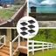<cosyh>Fence Post Covers Easy Installation Kit Fits Standard 4x4 Posts Deck Post Covers