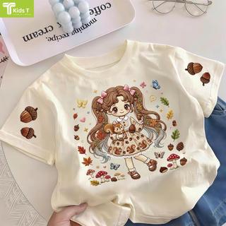 COD✅ (Hồ Chí Minh)Kids T Mall Áo phông tay ngắn In hình hoạt hình Áo Kiểu rộng và ấn tượng Trẻ em thời trang #VN733