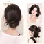 PNPIA- Kẹp Tổng Hợp Loại Nơ Tóc Bun Thanh Lịch Và Tự Nhiên Đầu Shuttleco Đuôi Ngựa Phần Mở Rộng Tóc Cho Nữ
