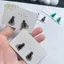 PNPIA- 2 Cặp Cá Tính Sáng Tạo Mini Mô Phỏng Bay Bông Tai Dành Cho Nam Nữ Ngộ nghĩnh Trừu Tượng Niche Trang Sức Phụ Kiện Quà Tặng Cặp Đôi