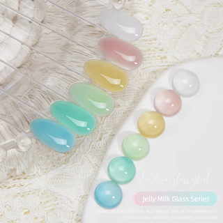 Baoshiman Jelly Gel sữa thủy tinh bán trong suốt UV/LED, keo nghệ thuật cho tiệm làm móng