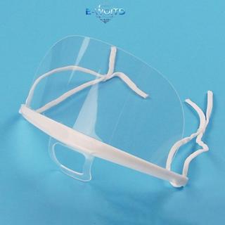 E-WOITD Tái Sử Dụng Trong Suốt Chống Sương Mù Chống Nước Bọt Miệng Tấm Che Miệng Nhựa E-WOITD