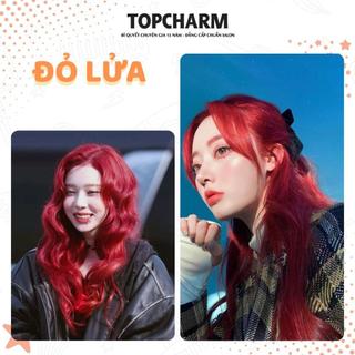 [NHIỀU DƯỠNG] Thuốc nhuộm tóc ĐỎ LỬA màu hot trend Chamis không cần tẩy dưỡng tóc nữ chuẩn Salon kèm bộ dụng cụ